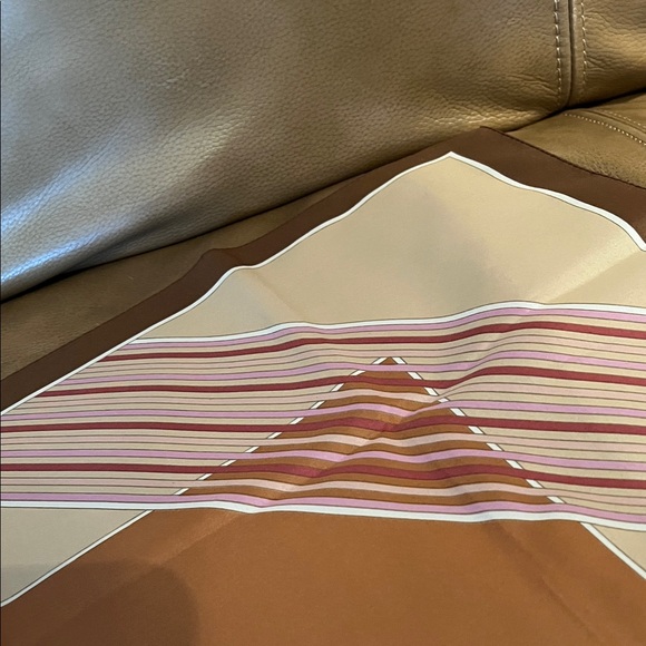 Floral Brown and Pink Decorative Scarf - Picture 4 of 5